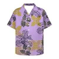 Image 2 of Men's Pique Ulu Print Collard Shirt