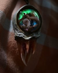 Image 19 of Nebula Hatchling Snaggletooth Pendant - Handmade,  2" OOAK