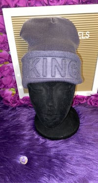 Image 2 of King & Queen Beanie Hats 