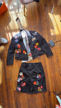 Image 1 of 4 piece patchwork dress suit  set 1/1 size 32
