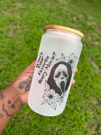 Floral Slasher Glass Can
