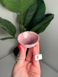 Image 3 of CHOOSE YOUR OWN PINK RHODONITE MINI BOWLS -PERU-