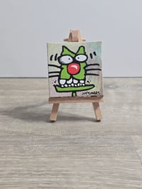 Image 2 of Spe 8 2.5x2.5 Inch Original Painting by Joey Mars