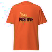Image 4 of Unisex classic tee, Stay Positive T-Shirt | Motivational Uplifting Message Graphic Tee