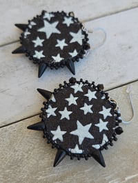 Image 3 of Black Abalone earrings 