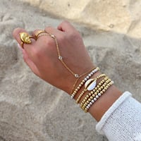 Image 2 of White Seashell Bracelet 