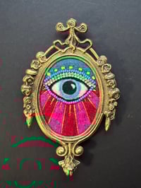 Image 1 of Mystic Eye (red/pink/turquoise) 