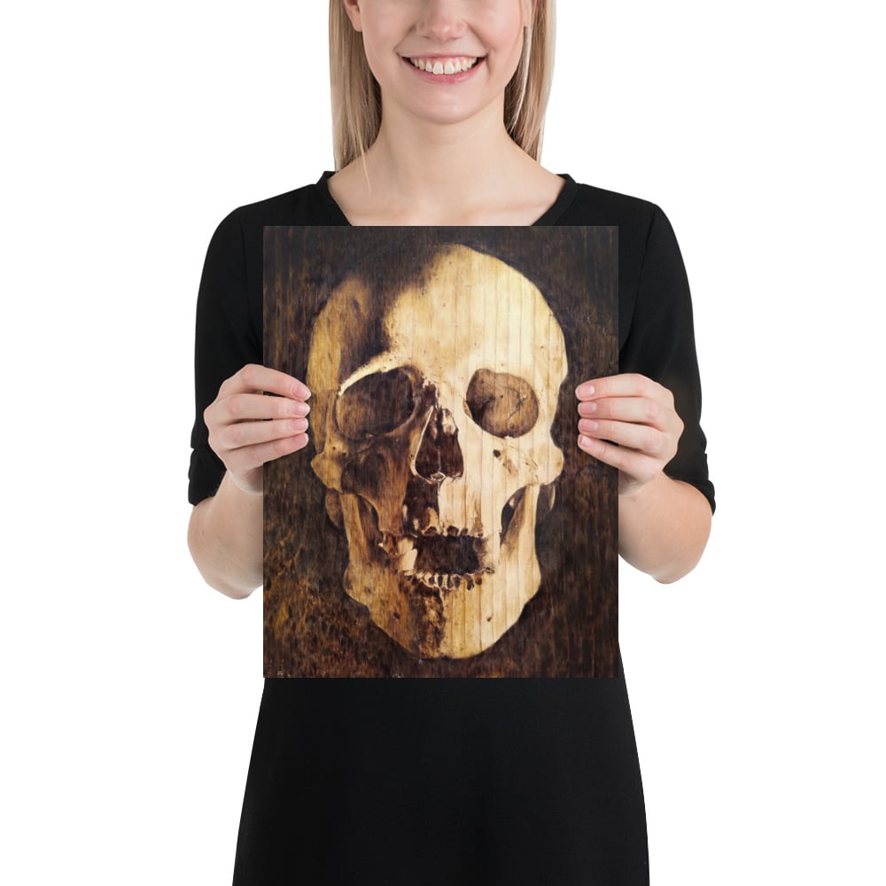 Photo Print: Human Skull Portrait