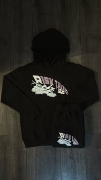 Image 2 of RISK TAKERZ 2.0- PINK/BLACK TRACKSUIT