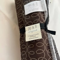 Image 2 of Unpaper Towels Brown pattern X 4 Pack