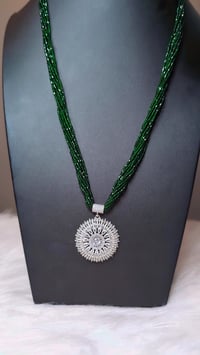 Image 7 of Looza Long American Diamond Hydrocrystal Necklace Set