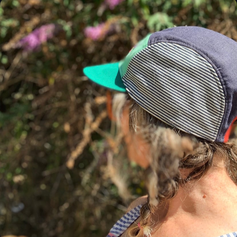 Image of INDIE JONES cap //  Sunshine Gang -x- a Panel Hat made from Repurposed textiles