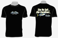 2XL COTTON BLACK T-SHIRT SLOGAN 