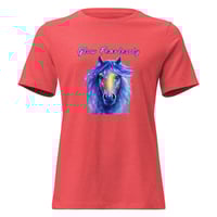 Image 4 of Women's Relaxed T-Shirt, Glow Fearlessly Horse Tee