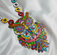 Image 2 of Colorful Owl Necklace 