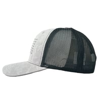 Image 2 of USA Flag - Gray Camo / Black Mesh Snapback NWT