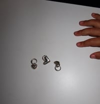 Image 3 of Mini Solid Silver Heart Charms 