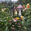 Mushroom Windchime Pink/Blue/Purple/Aqua