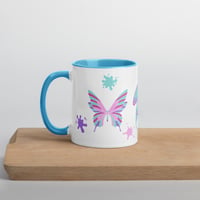 Image 5 of Illustration Butterfly and Moths Mug cold palette with Color Inside