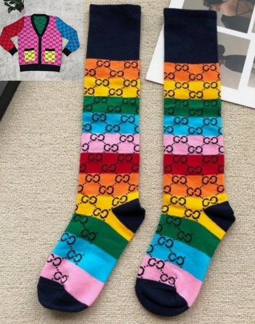 Image of Fashionable Muti-colored Socks