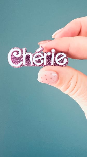 Image of Broche « Chérie » 