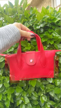 Image 2 of Red Pouchette Crossbody