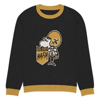 Image 3 of Vintage "Chin Man" Mafia Knitted crew neck sweater