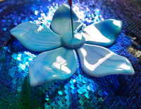 Image of Blue Flower Incense Holder