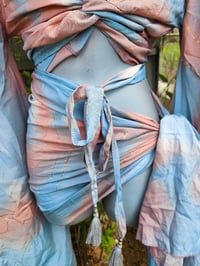 Image 11 of Pefkos co ord sarong set- pompoms browns