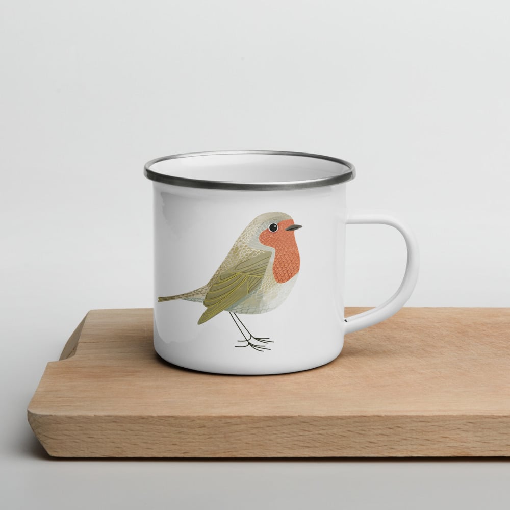 Enamel Mug: Robin