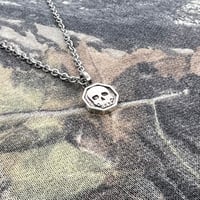 Image 3 of Mini Double W Logo/Skull Pendant