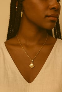 Image 2 of Golden Shell Necklace