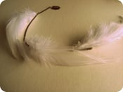 Image of White Dove Feather Clip in Hair Extension