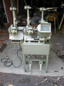 Image of 16mm upright movieola from Columbia College in NYC