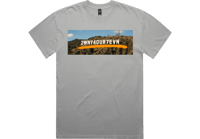 Image 1 of Oversized Storm “2wny4our7evn” Tee W/Orange Writing 