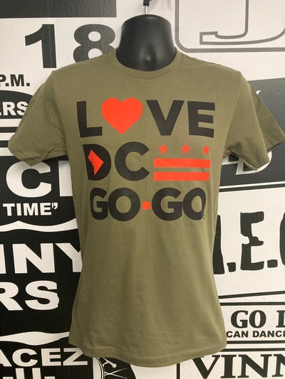 Image of LOVE DC GOGO Classic Army Green Tshirt