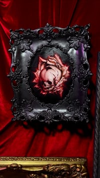 Image 3 of ‘DIE, MY DARLING’ [ Unique Miniature Print - { 1/1 } ] - Hand Embellished Museum Archival Print