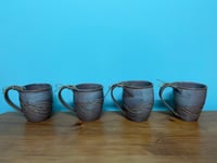 Image 2 of M57 Set of 4 Mugs pink denim glaze