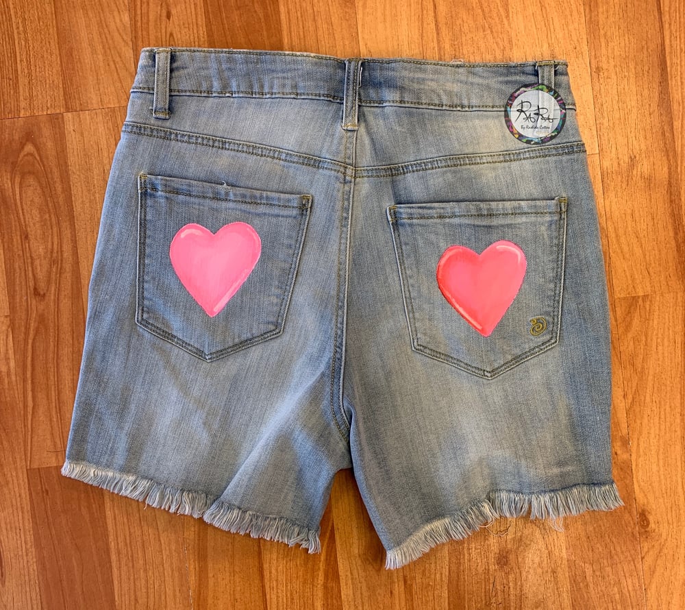 Image of Pink Heart Shorts 