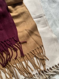 Image 2 of Personalised Initial Heart Autumn Scarf 
