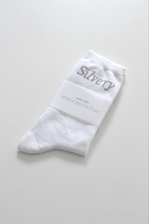 Silvery Dress Socks