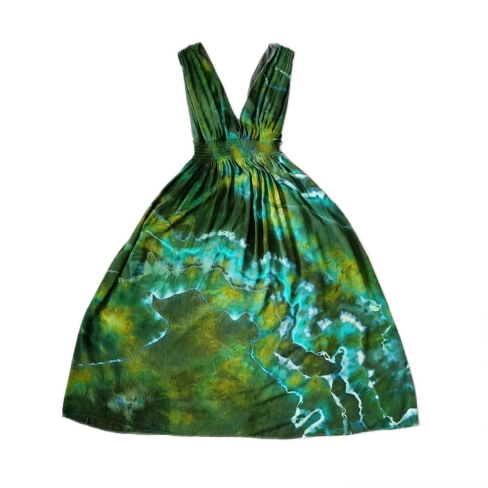 Image of Medium green agate goddess dress