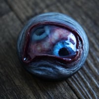 Image 16 of Custom Swappable Phone Grip for smartphones, double iris, reflective pupil, glow in the dark