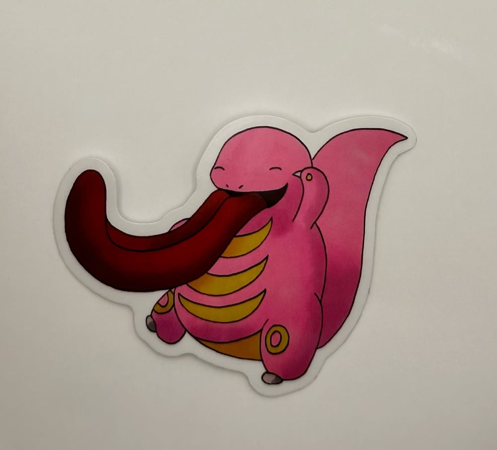 Image of Big Tongue Clear Sticker 