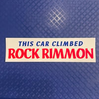Image 1 of This Car Climbed Rock Rimmon Bumper Sticker