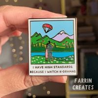Image 3 of K-Drama Polaroid Hard Enamel Pin