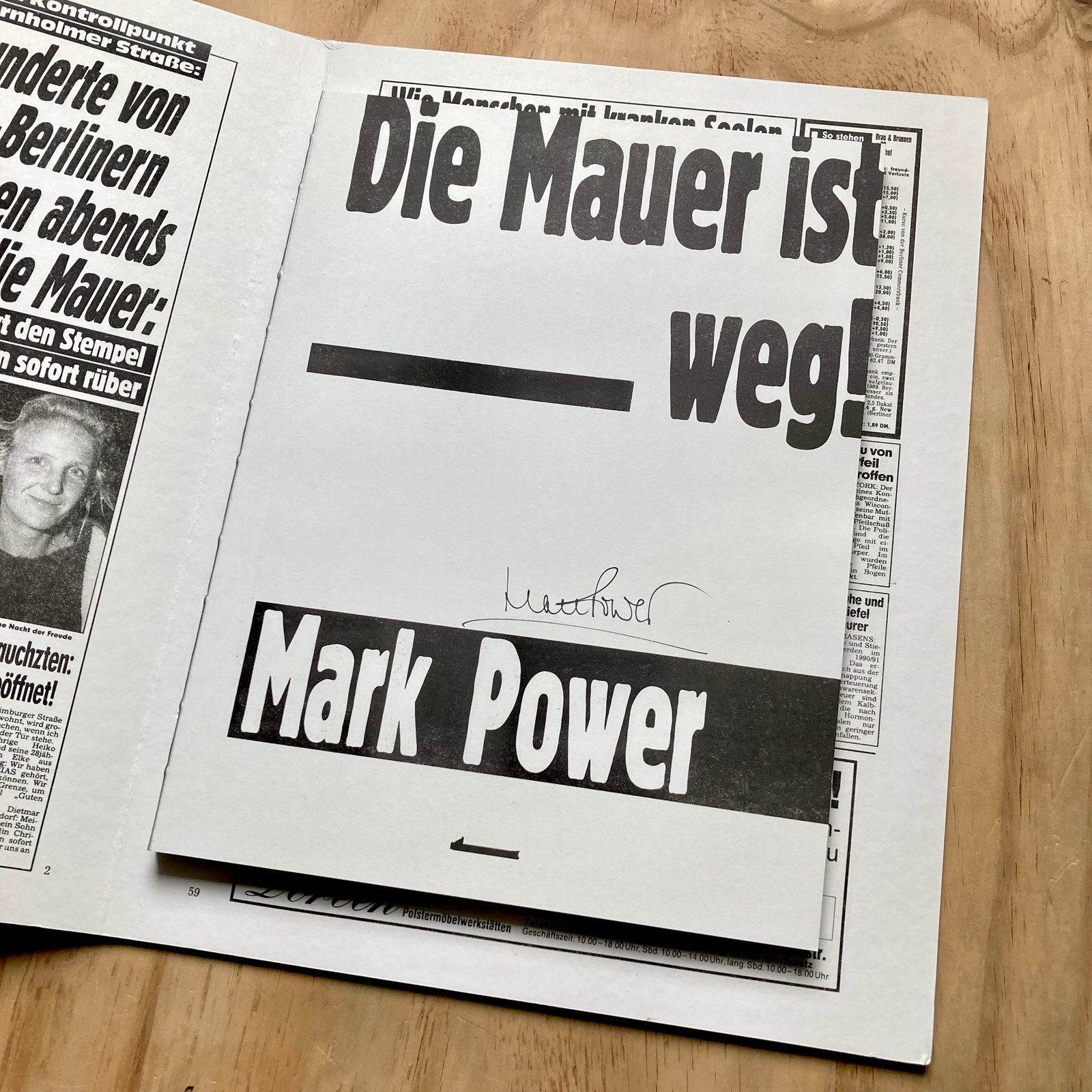 Mark Power - Die Mauer ist Weg! (Signed) | Photobook Junkies