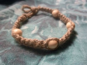 Image of Hemp & Wood Bracelet