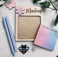Image 2 of Sticky notes pad holder -daysi  flower