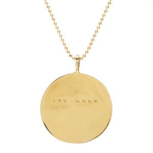 Image of 14kt Gold Moon Necklace 